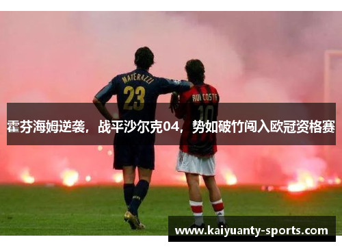 霍芬海姆逆袭，战平沙尔克04，势如破竹闯入欧冠资格赛